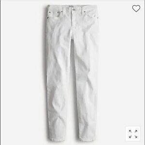 J. Crew 8" toothpick jean in white